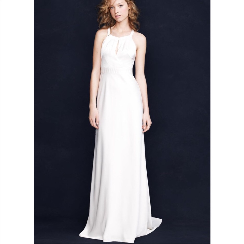 J Crew Bettina Wedding Gown Seath Fitted Silk NEW Size 12 14